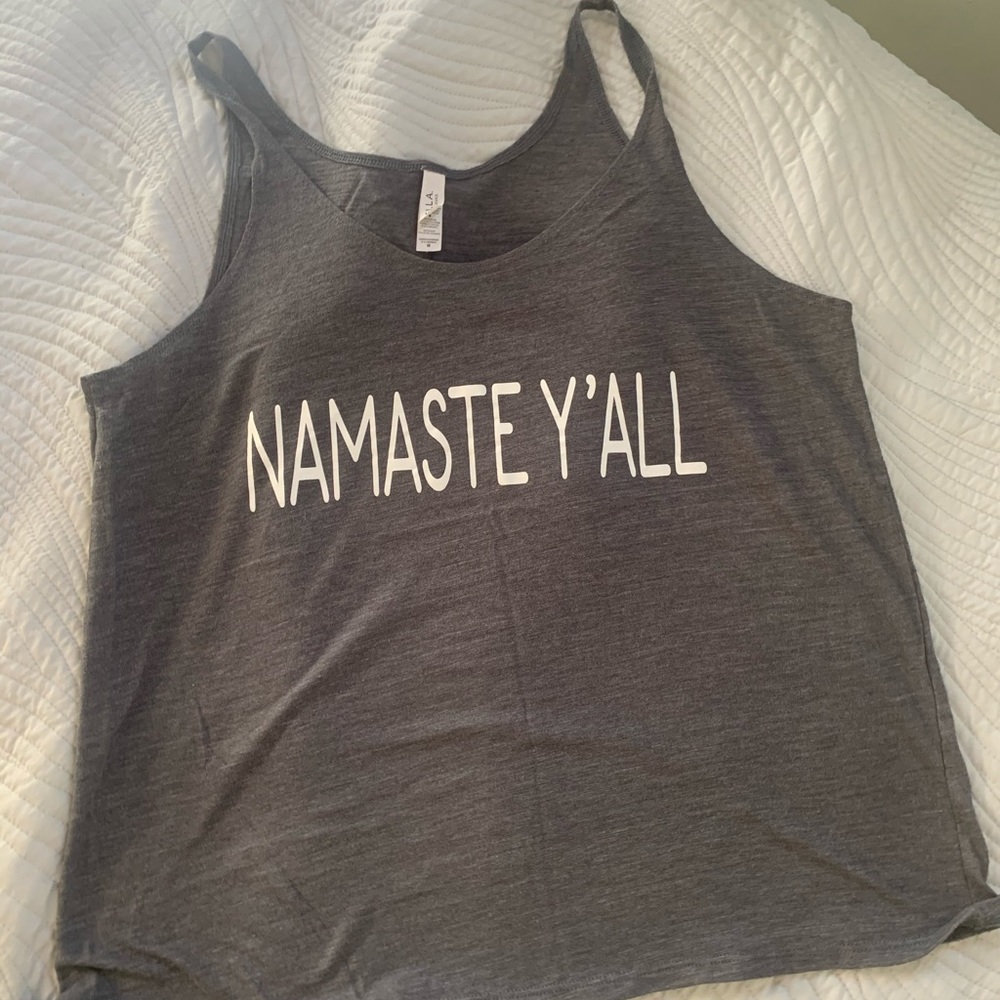 Namaste y’all tank top size M
